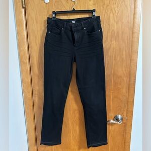NWT PAIGE Black Straight Leg Jeans Timeless Style